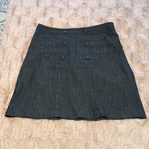 Sandro Charcoal A-Line Skirt